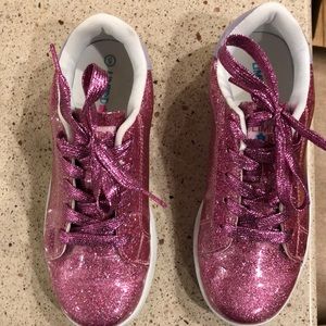 Limited Too Pink sparkle sneakers.